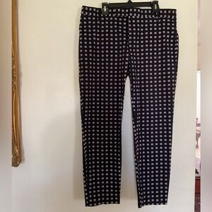 Gap Pants women’s Size 8 Slim Cropped blue red stretch casual